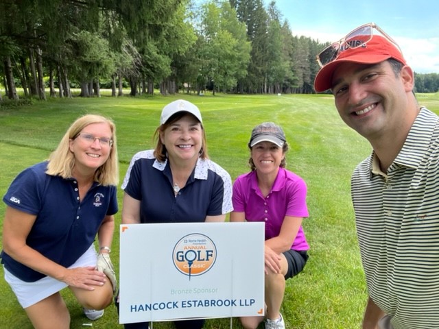 HancockLawLLP's tweet photo. Our healthcare attorneys enjoying a beautiful day at the @RomeHealth Foundation Golf Tournament! ⛳️

#healthcare #healthlaw #golfcny https://t.co/cKLPsWJNjh
