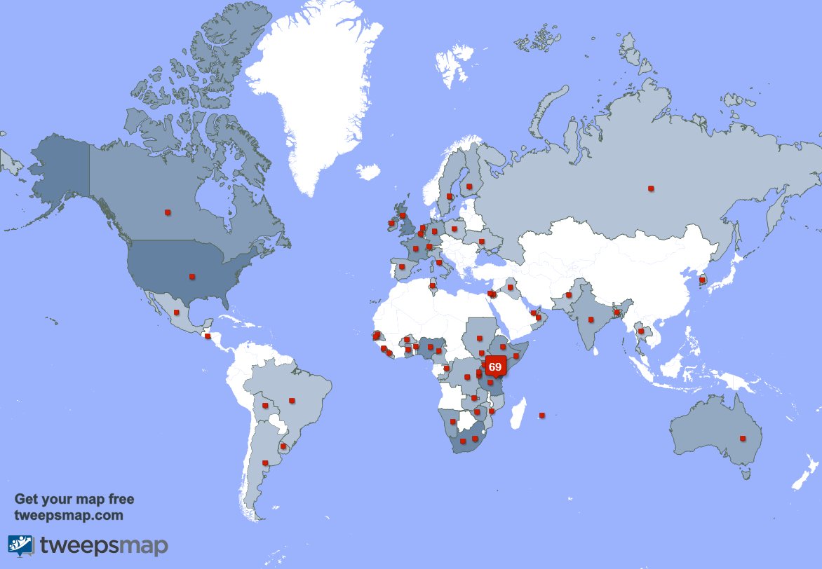 I have 1 new followers from Kenya last week. See tweepsmap.com/!MAINAOH