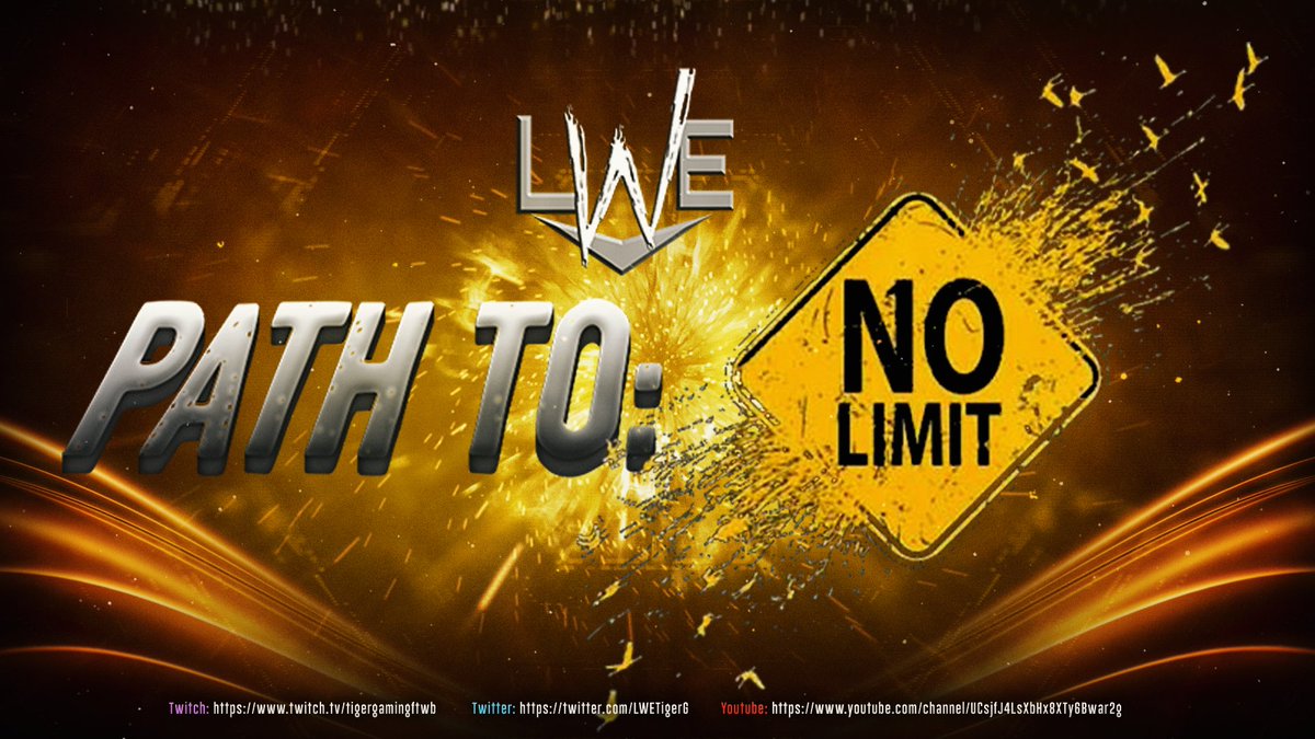 LWETigerG's tweet photo. LWE Presents The Path To: No Limit this Wednesday Night at 6:00 P.M. Est!

- We will hear from @AerialMagicianX on what's next for him !
- A Submission Match between @Crossbones2K &amp; @CKPUNK4LIFE !

You don't wanna miss it! 
Premieres on: https://t.co/NlrRwkyeng

#LWEUniverse https://t.co/H8I4JYSLdo