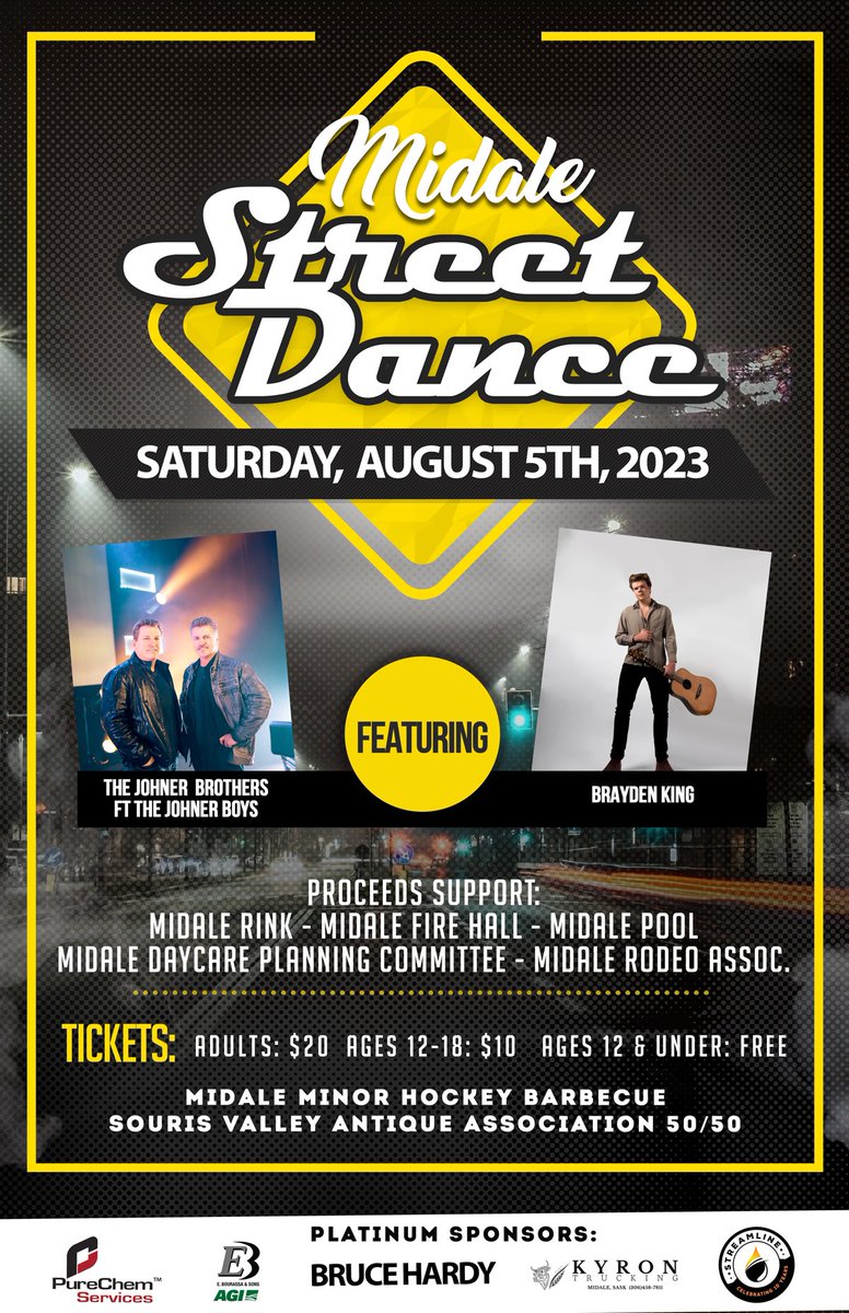 kylehoium11's tweet photo. August long weekend next year in midale!  Be an exciting weekend in town between the rodeo and street dance and Souris valley antique association! #planit #hopetoseeyou https://t.co/1R9aVHic7E