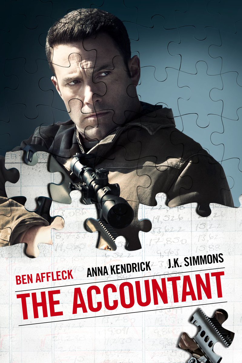 Was watching The Accountant. A very entertaining movie.

#TheAccountant #GavinOConnor #BenAffleck #AnnaKendrick #JKSimmons #JonBernthal #CynthiaAddaiRobinson #JeanSmart #JeffreyTambor #JohnLithgow