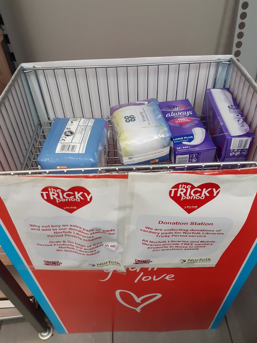 KatherineHemsby's tweet photo. Sadly not everyone can access menstrual products so Hemsby have set up a donation point for Tricky Period in store as part of a collaboration with several other Norfolk Co-op stores!
#periodpoverty #trickyperiod #donations #ItsWhatWeDo https://t.co/uICjyPp7FQ