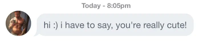Bullet_Dodged's tweet photo. I'm only leaving the photo (which I typically block or crop out because it's important to note that the nearly pantsless, topless mirror selfie is a red flag). Even if his message was actually really nice. #onlinedating #nothankyou https://t.co/ZMoXRKOG5d