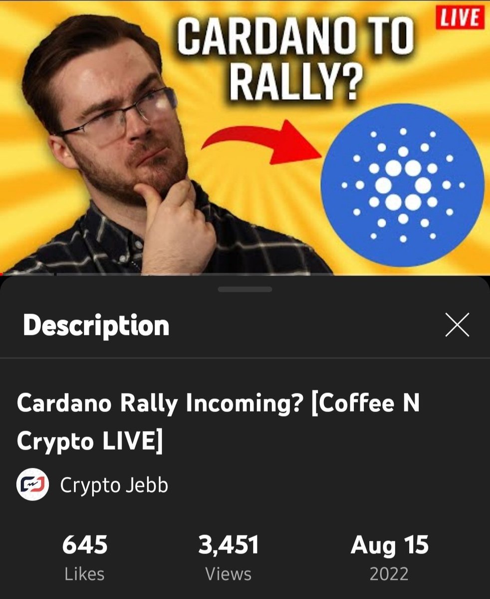 MK22_2023's tweet photo. #CryptoJebb over on YouTube!
#MKsNumberONEMostReccomendedYouTubeChannel 
@CryptoJebb https://t.co/Gu7xuTUr0A