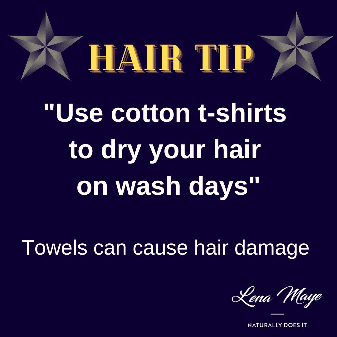 Lena_Maye's tweet photo. Cotton t-shirts are not only gentler on the hair strands, they are also more absorbent. Email info@lenamaye.co.uk for haircare assistance, to shop visit https://t.co/eXw1pWAqZT #lenamayecare #naturallydoesit #naturalhair #healthyhair #haircareregime #haircaretips https://t.co/xe5GFWGqRO