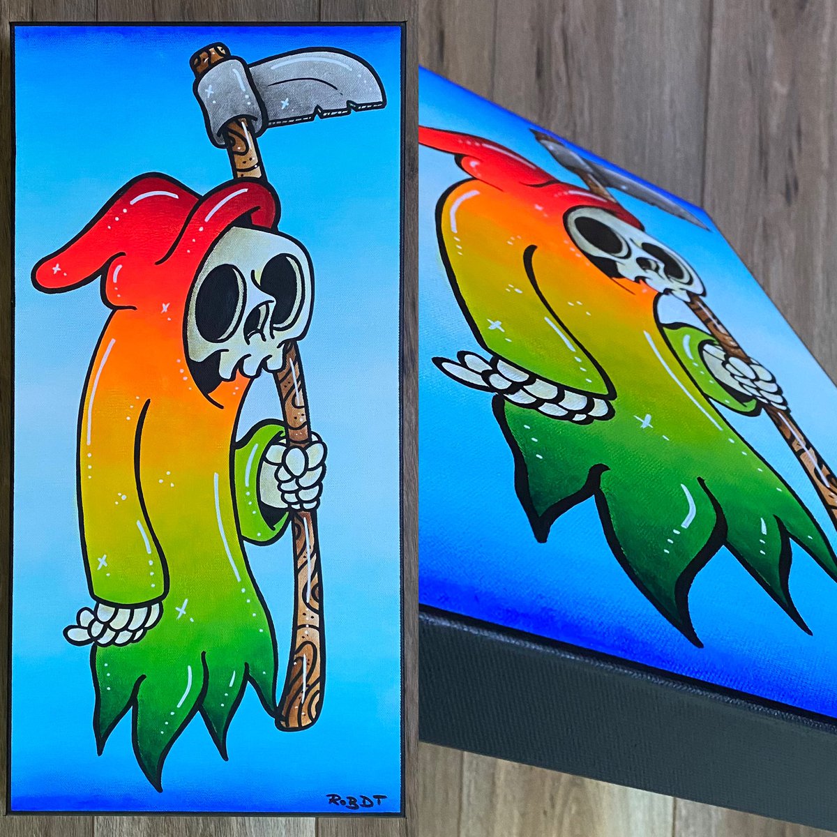A random minter will receive this beautiful Reaper painting ($250 value) by our artist <a href="/DiteodoroRobert/">Rob DiTeodoro</a>!
-
We also have plans for those who mint ranks 1-5 VeReapers (still unminted)
-
MINT HERE👇
vereapers.worldofv.art/#/
-
#VeFam #vnft #VeChain $VET #VET #NFT #NFTs #VeChainHasNFTs