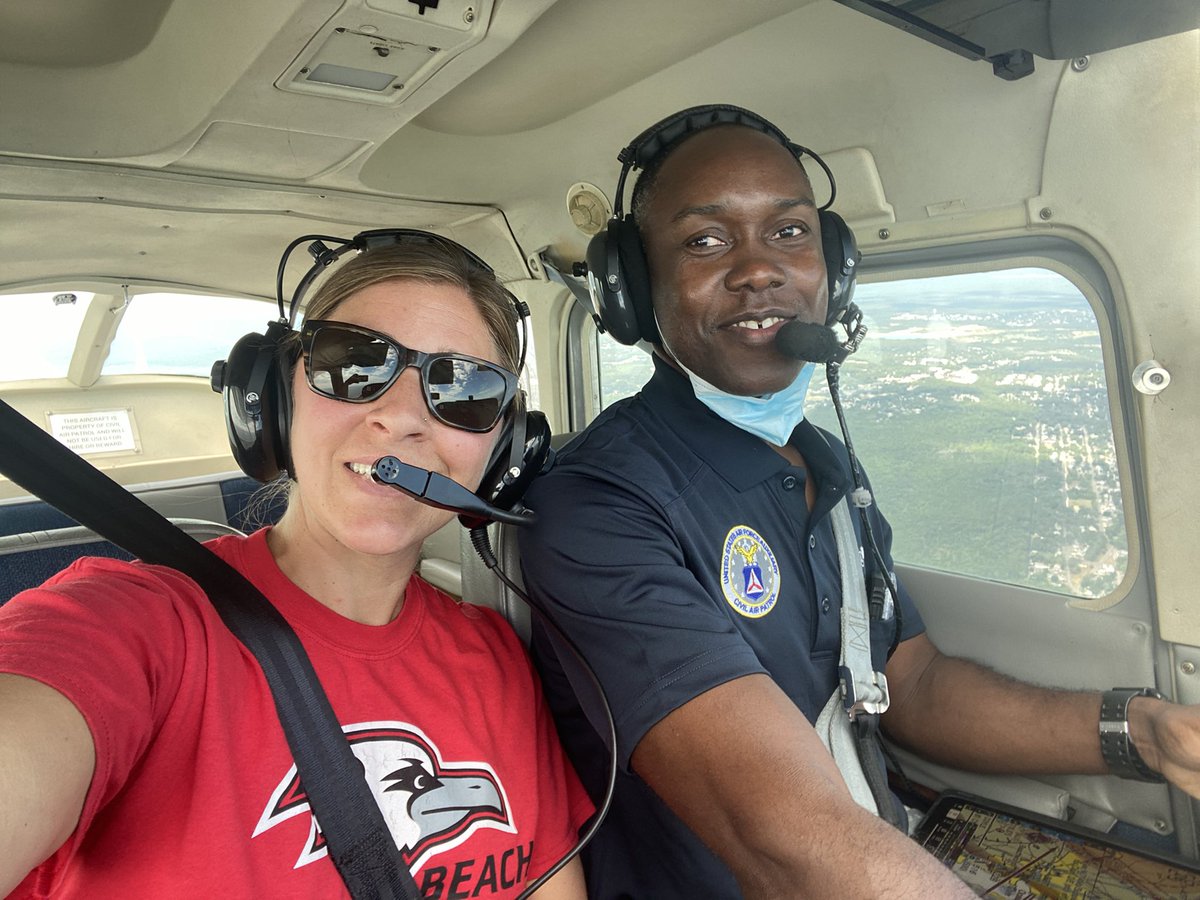 BTECS_'s tweet photo. A huge THANK YOU to my @CivilAirPatrol pilot, Carl! I was given the opportunity to take a Teacher Orientation Program (TOP) flight, and the experience was awesome! Can you find an important landmark in the aerial photo? @PointBeachHS @NaGrosshandler @ptbeachsuper #WeRBeach https://t.co/dKWzMhon52
