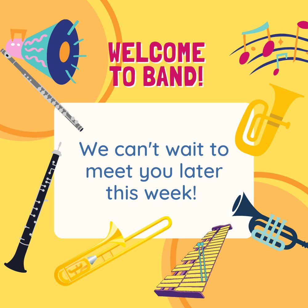 We are so excited to meet our new 6th Grade Band members! WELCOME TO BAND! @mmsband118 @waucondaMS118 @matthewsMS118 @whsband118