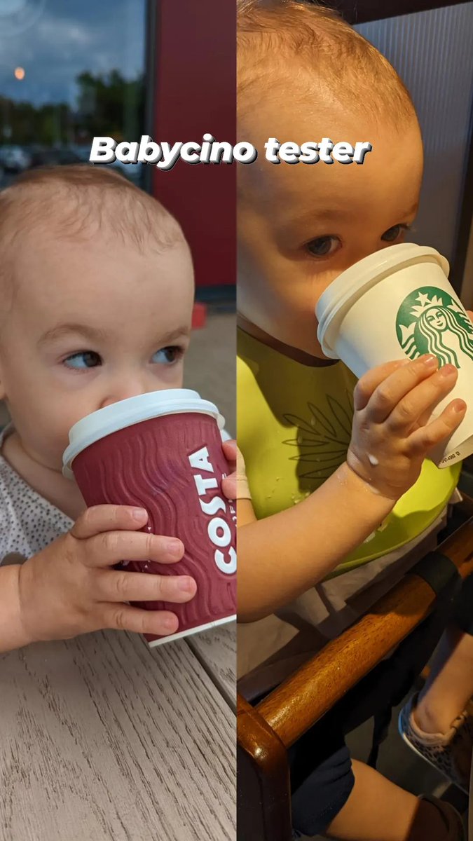 LotppOnTwitch's tweet photo. @StarbucksUK vs @CostaCoffee  Babycino. Who will win? https://t.co/IhGhs7J7ew