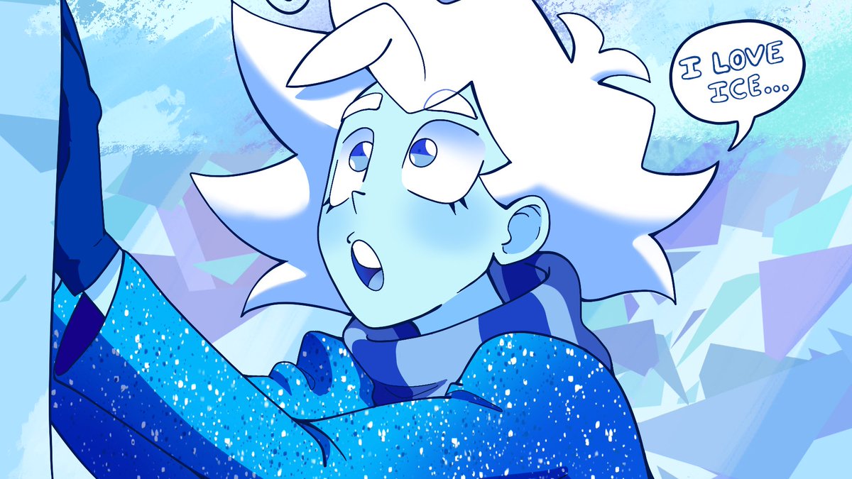 gemtrovert's tweet image. She loves Ice she chews on it