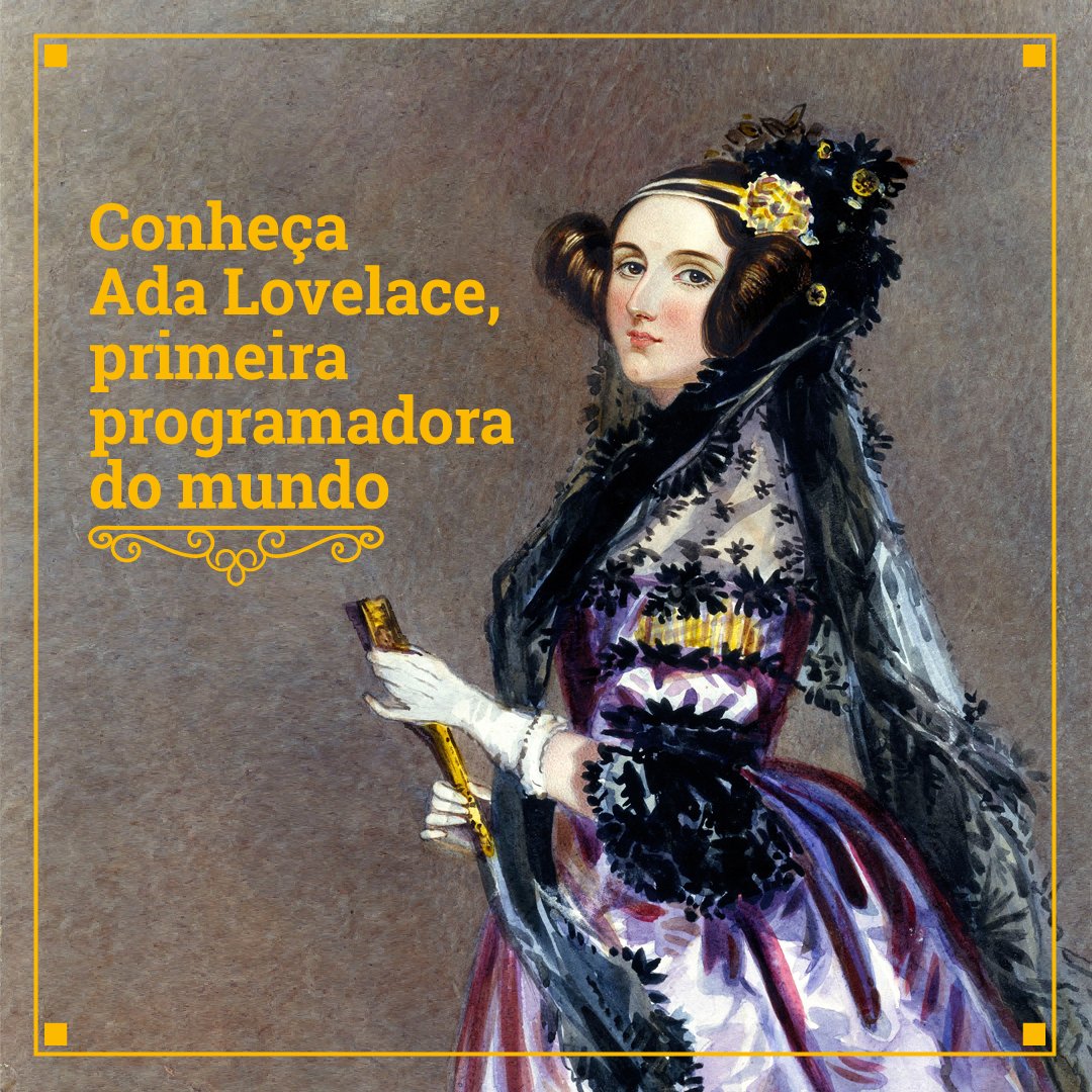 obmep_oficial's tweet photo. Hoje, 15 de agosto, é Dia da Informática! 💻 Alguém aí adora o mundo da computação?  Se você se identificou, então tem algo em comum com a matemática e condessa Augusta Ada Byron King, mais conhecida como Ada Lovelace (1815-1852)! 👩🏼‍💻 https://t.co/tsjp5501Nq