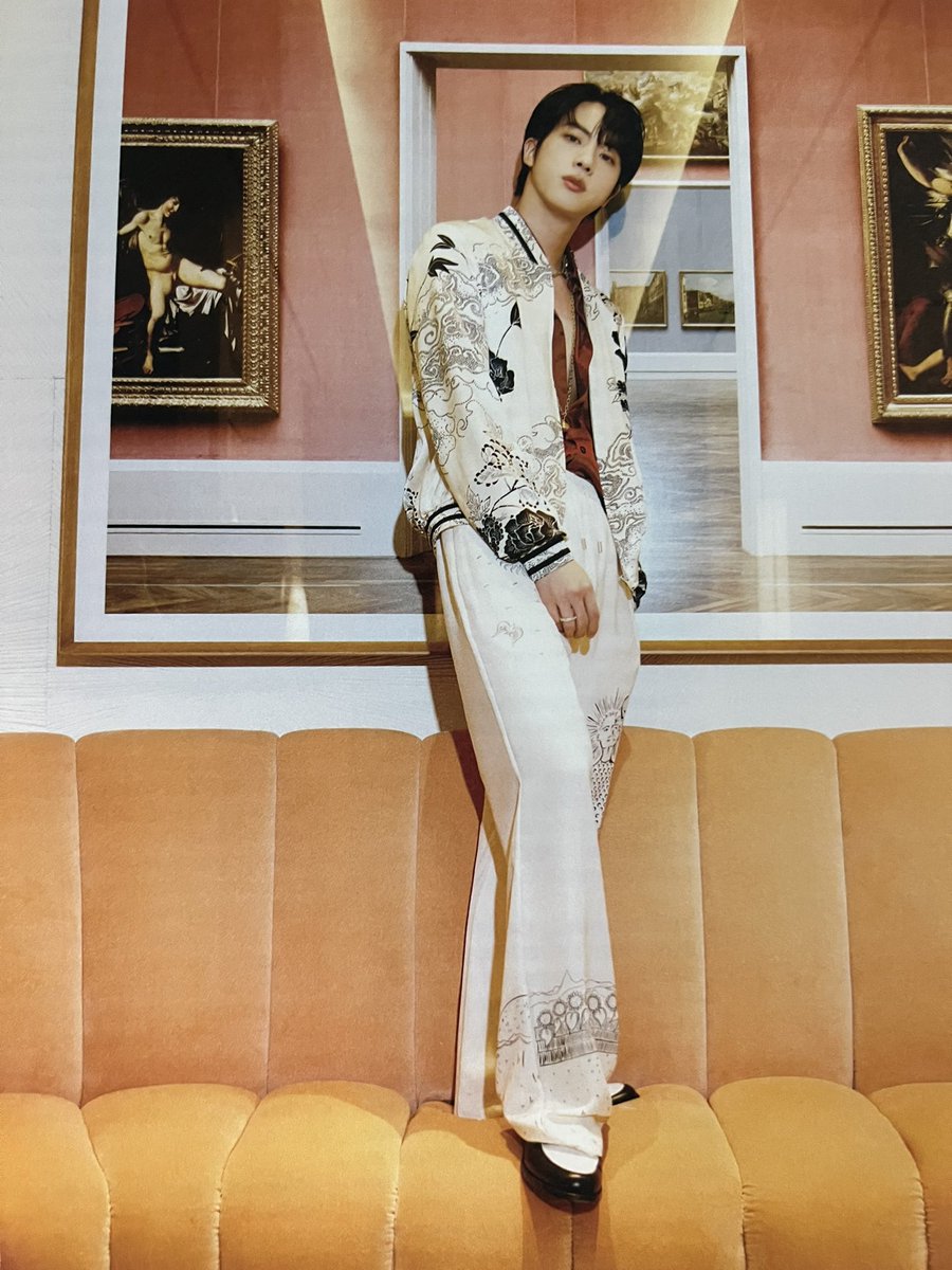 Jin for BTS' Merchbox 8 Interview Photobook.