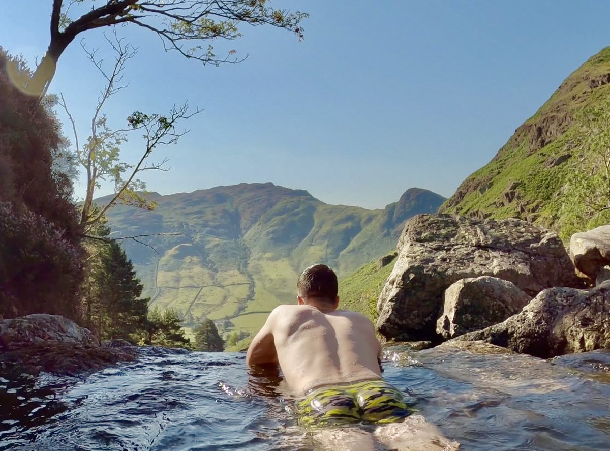 RobTheBeast_'s tweet photo. Some days you just want to lay in a mountain stream and let the water wash away life’s stress…….

#RobsAdventures #wildswimming https://t.co/YkpYNu8845