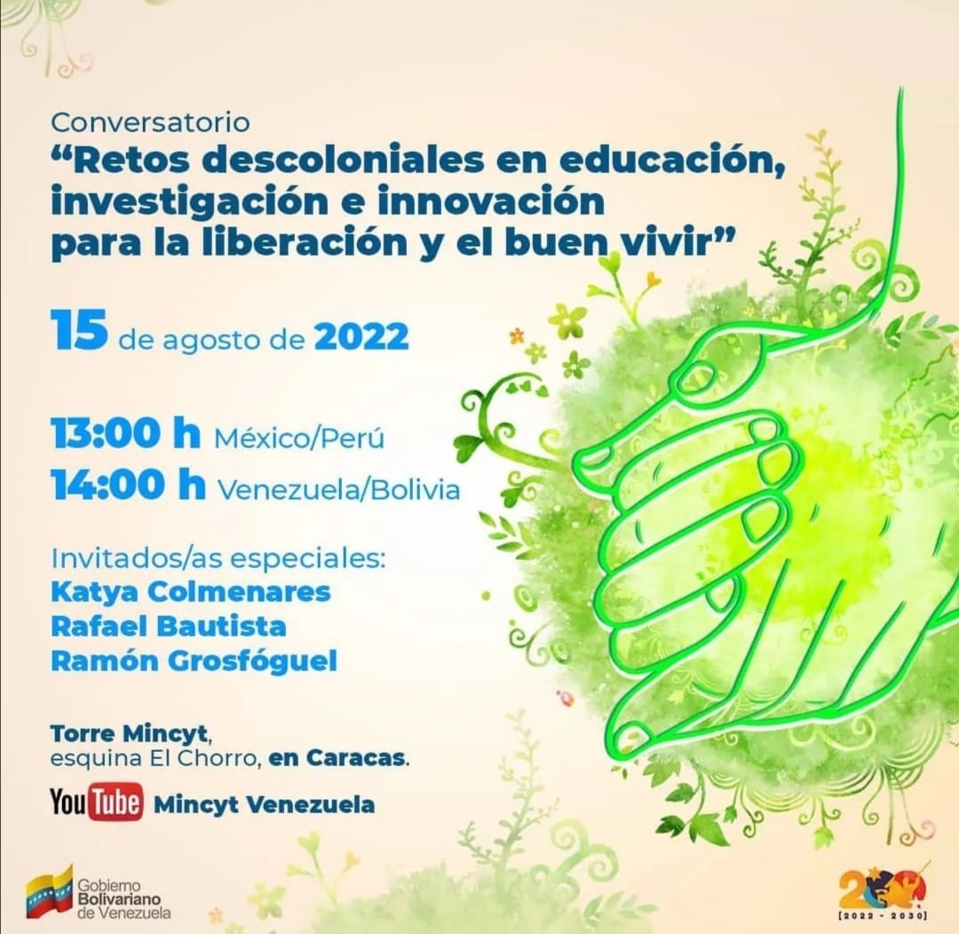 Infocarabobo1's tweet photo. Pensar la ciencia de otro modo: propuestas y desafíos descoloniales para una Venezuela soberana
🤳🏼
https://t.co/0bzqOJCOzh
@Gabrielasjr
 @luisinfoVen
 @VzlaInfo1
 @BrigadasCHCH
#PensarComoPaís https://t.co/q0iRmTDNcZ