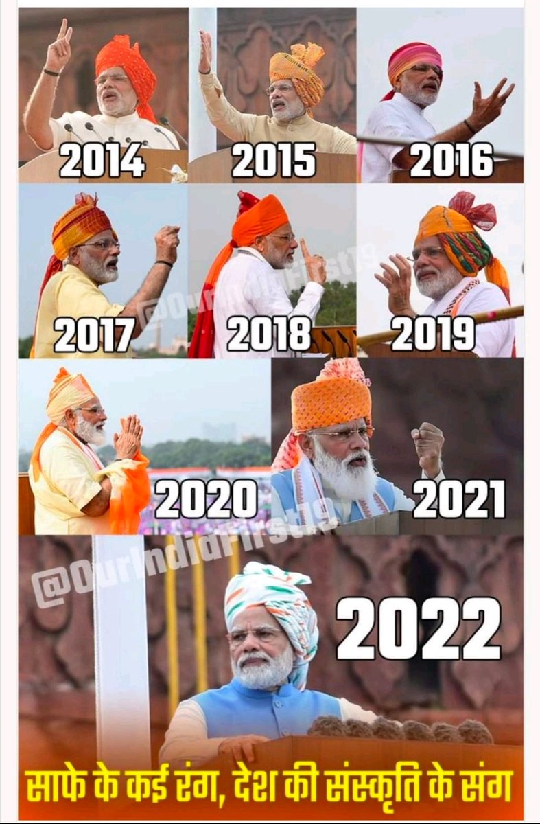 VineetT87972880's tweet photo. पगड़ी के कई रंग देश की संस्कृति के संग...
#स्वतंत्रता_की_75वीं_वर्षगांठ
#harghartirangacampaign
#independenced...
ऐसे और पोस्ट देखने के लिए और राष्ट्रवादी हिंदुस्थानी से जुड़ने के लिए क्लिक करें 👇👇
https://t.co/MP75Ap91LA https://t.co/9NrWpU83sK