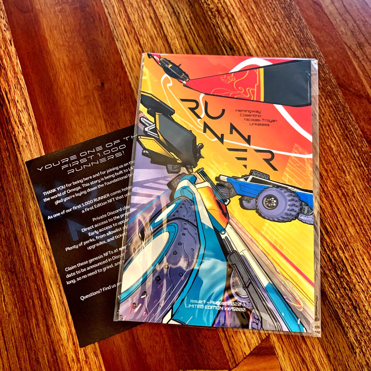 Recieved my First Edition @omegaxrunner Comic today!