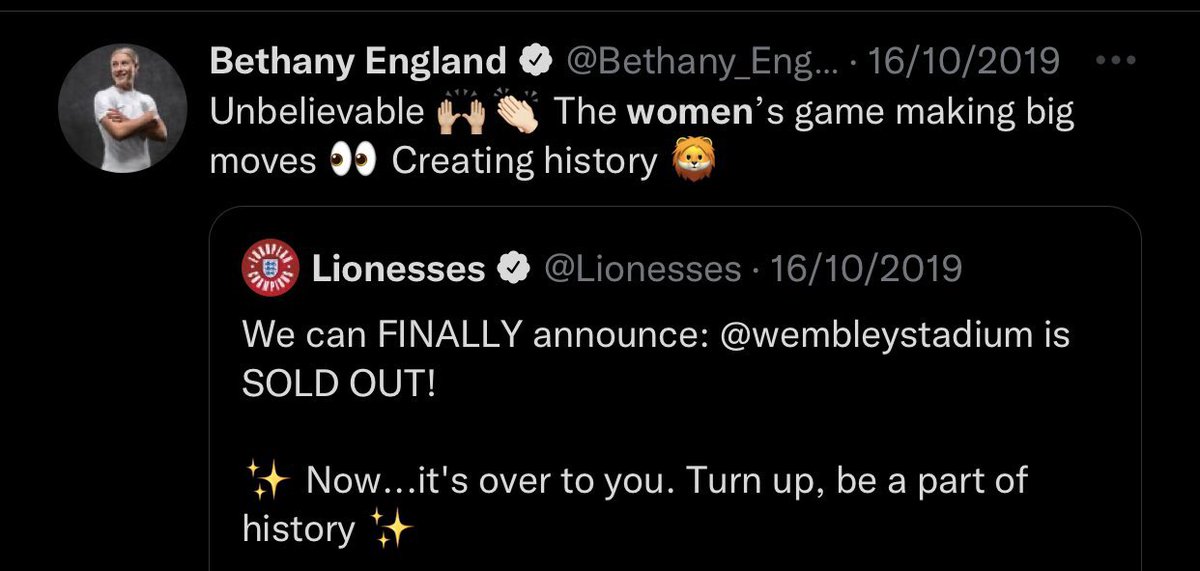 ‘Women’s game’

Get in the 🗑 what disgraceful things to say Bethany