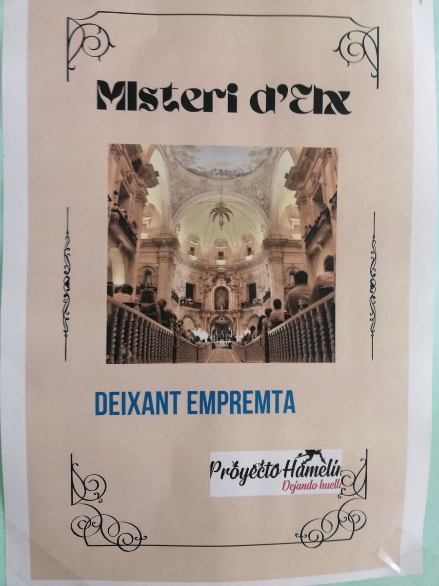 AssumTormo's tweet photo. Hui recorde amb estima el treball dels meus alumnes de 1r batxillerat de L'IES La Foia d'Elx per donar a conèixer el Misteri d'Elx als seus companys https://t.co/hrBTIK0o8Q