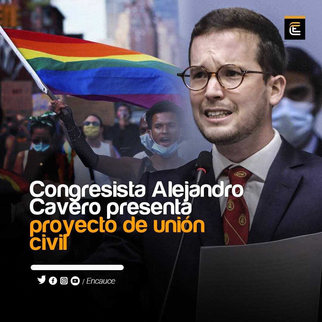 Encauceorg's tweet photo. El congresista Alejandro Cavero anunció la presentación del proyecto de ley que permite la Unión Civil entre personas del mismo sexo en el Perú.

#noticia #política #Congreso https://t.co/OxGtpjS8kP