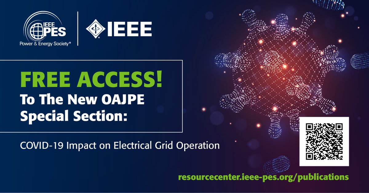 ieee_pes's tweet photo. 👉🏻 NEW!  #OAJPE Special Section: COVID-19 Impact on the Electrical Grid Operation available in the #IEEE PES Resource Center.

Free access▶️ https://t.co/wQrulUFBjX
...

#ieeepes #gridoperation #COVID19 #COVID19impact #electricalgrid https://t.co/u5tzqYlblR