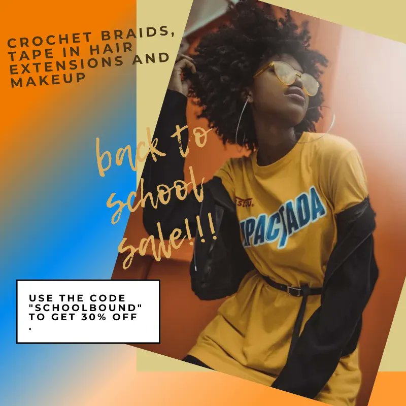 DynamicWigs's tweet image. School will be starting soon. Make sure you look your best. Check out our Collections on Crochet Braids and Tape In Hair Extensions buff.ly/3AdQ0vF