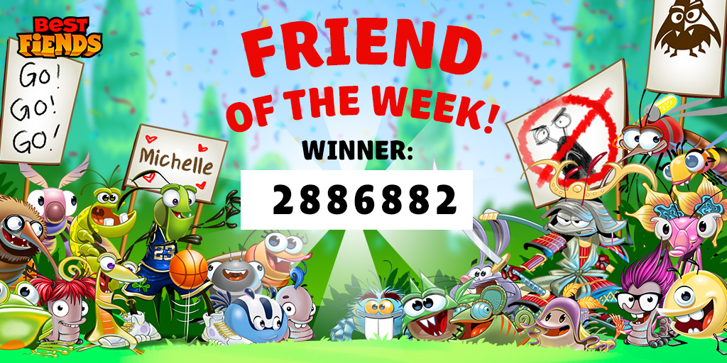 bestfiends's tweet photo. This week's #FriendoftheWeek is Michelle! Add them, and let's try to MAX OUT their friend list! https://t.co/AYjaOMdwTP
