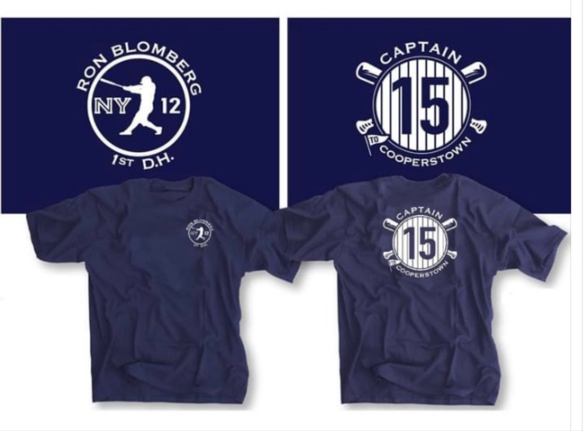 ITS GIVEAWAY TIME 🥳 for getting me to over 1k followers, I’m giving away 2 t shirts to supporting fans! Here are the rules for the giveaway!
1. Must be following <a href="/ronblomberg12/">ronblombergofficial</a> on Twitter.
2. Must retweet this tweet
3. Comment your favorite Yankee ever!

Giveaway ends FRIDAY! ❤️