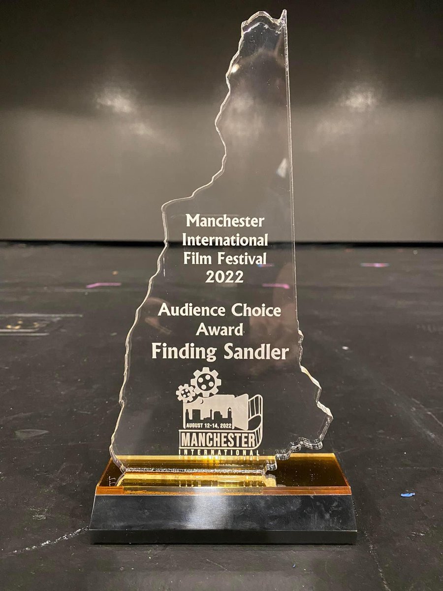 Congrats <a href="/FindingSandler/">Finding Sandler</a>, which won this prize <a href="/ManchFilmFest/">Manchester International Film Festival</a>, in <a href="/AdamSandler/">Adam Sandler</a>’s hometown. We were honored to do the theme song, video/single for “Hey Adam” now streaming everywhere! #skyfactor #findingsandler #documentary #adamsandler #adamsandlermovies #filmfestival