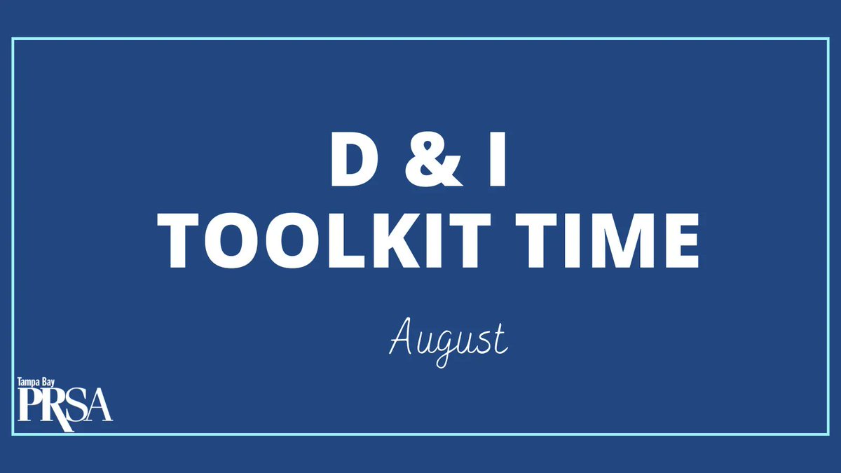 Are you grappling with ways to offer more inclusive communications for your company or organization?   The PRSA D&amp;I Chapter Toolkit is your go-to resource!

Look at Pages 12 - 15. >> D &amp; I Chapter Toolkithttps://buff.ly/3Gd4xsP

#prdiversity #prsa #PRSATB