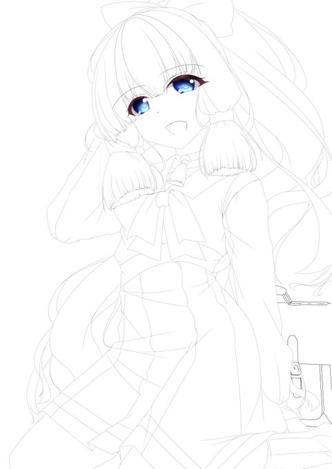 あと、綾華ちゃん線画終わったぁああ
明日は仕事だけど定時で帰れると思うから、明日には完成させて原稿やるぅうう!!! 