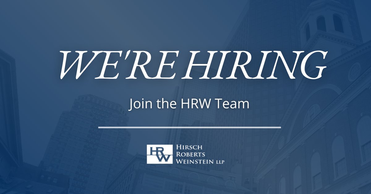 HRWLawyers's tweet photo. Hirsch Roberts Weinstein is growing and we are looking to our network to help us find a new Employment Law Associate and a new Labor Associate. Descriptions of the positions are available here: https://t.co/VaWvAbM6XL https://t.co/s7eX54CkQL