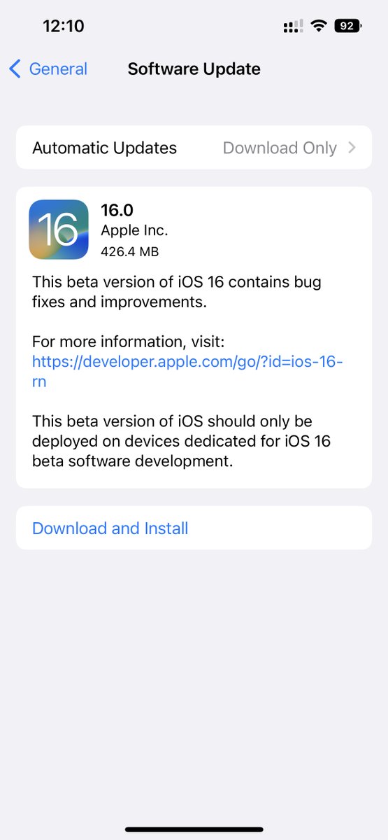 appltrack's tweet image. Apple has RELEASED iOS 16 beta 6 to developers 🚨