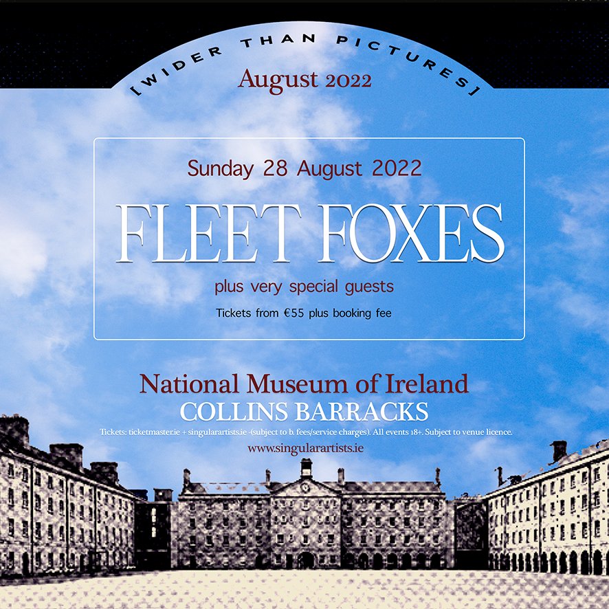 COMPETITION | RT to win a pair of tickets to see Fleet Foxes live at National Museum of Ireland as part of @singularartists Wider Than Pictures series