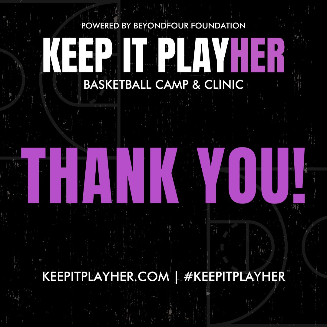 THANK YOU to everyone who helped make our first #KeepItPlayHER camp a huge success! We appreciate each and every athlete, parent, partner, sponsor, supporter, and donor. Stay tuned... we are just getting started! • beyondfour.org | keepitplayher.com #BeyondFour