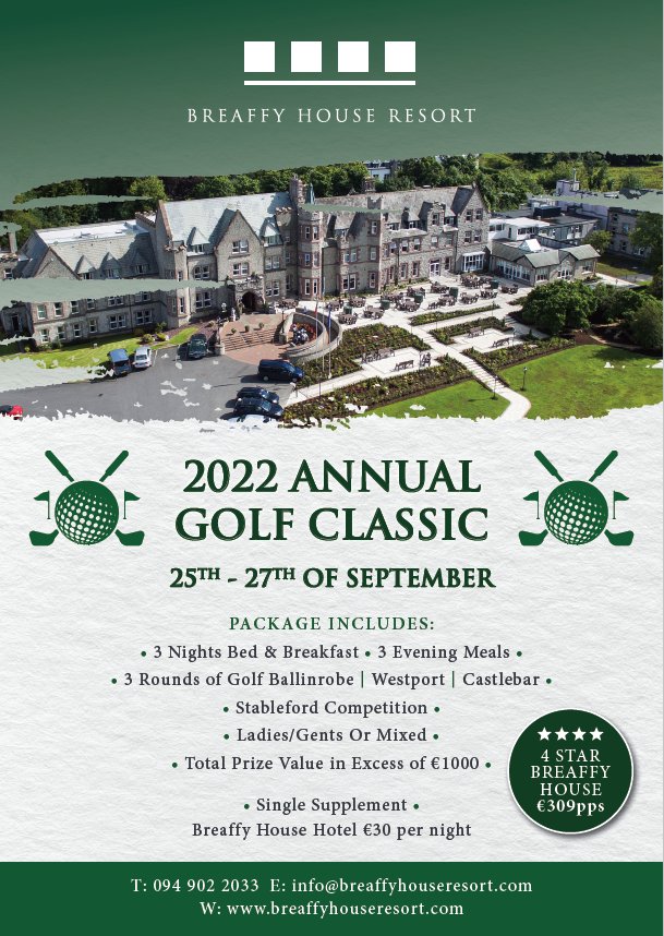 Breaffy House Resort (@breaffyresort) on Twitter photo Who's joining us for a spot of ⛳️?
Limited spaces so contact Christina today 📞 094-9022033 📧 reservations@breaffyhouseresort.com
<a href="/SelectIreland/">Select Hotels</a>
#golflife
#golfinmayo
#discoverbreaffy
#teambreaffy Who's joining us for a spot of ⛳️?
Limited spaces so contact Christina today 📞 094-9022033 📧 reservations@breaffyhouseresort.com
<a href="/SelectIreland/">Select Hotels</a>
#golflife
#golfinmayo
#discoverbreaffy
#teambreaffy