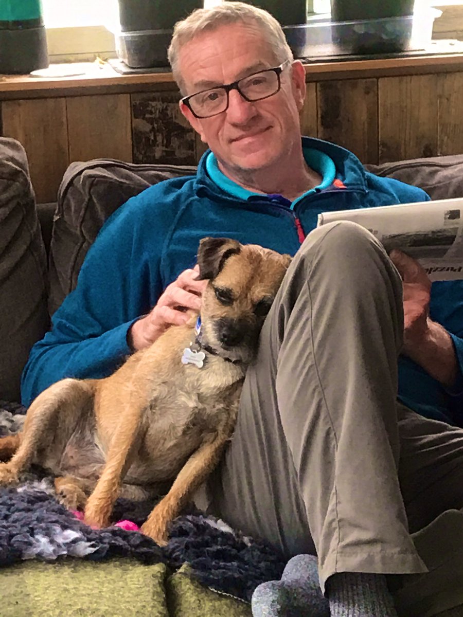 nari_moli's tweet photo. Humum says she likes this photo.  I was so tired out after playing with the Wookiee pup. https://t.co/wpQksv7uIC