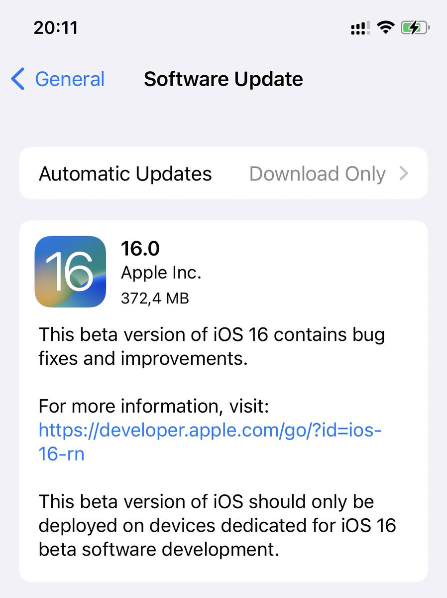 mynameisvadym's tweet image. GO-GO-GO 🤘🏻 #iOS16 #iOS16Beta6