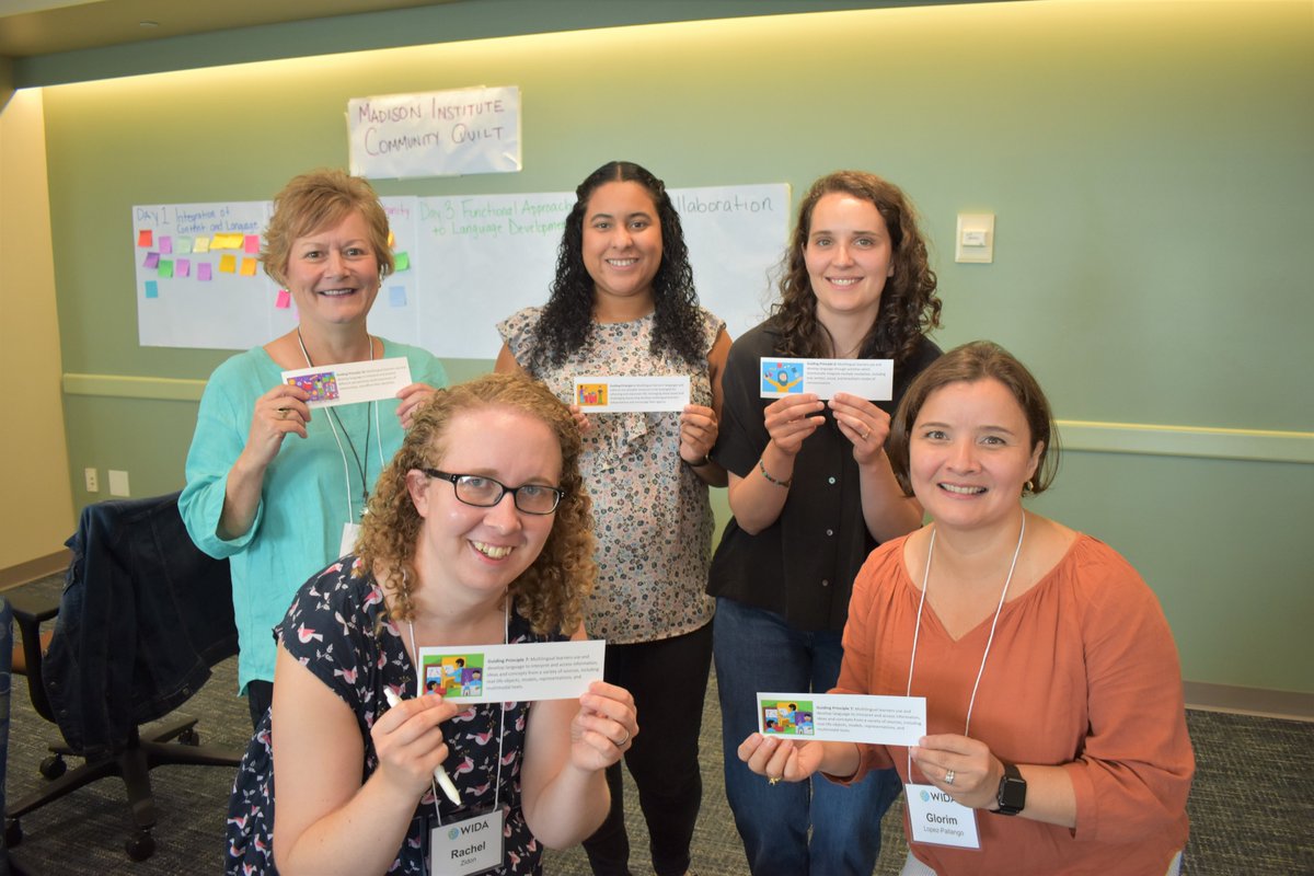 NordmeyerJ's tweet photo. 🌏#WIDAGlobal educators in person at the WIDA Institute! Thanks to the amazing @MissNelsonEAL and @WIDA_UW colleagues for 4 days of powerful learning.
 
Join us this school year in Bangkok, Dubai, Singapore or Rome - early bird deadlines Sept 1. ⬇️⬇️⬇️
https://t.co/azB1Jd8m1b https://t.co/cRveEvg7tG