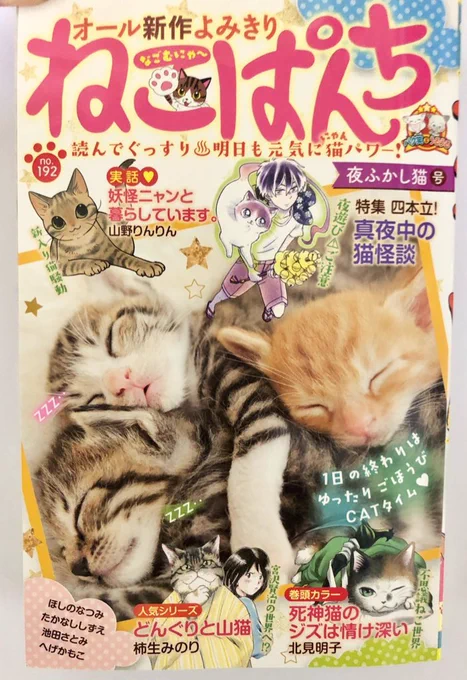 本日発売の「ねこぱんち」に「ねこ物件」のオリジナルストーリーが載っています。猫がいるシェアハウス、二星ハイツに捨て猫?!なお話です。映画も絶賛公開中です!ドラマも配信等されています、優しく癒される物語なので夏のまったり時間にぜひ漫画も読んで頂けたら嬉しいです。 