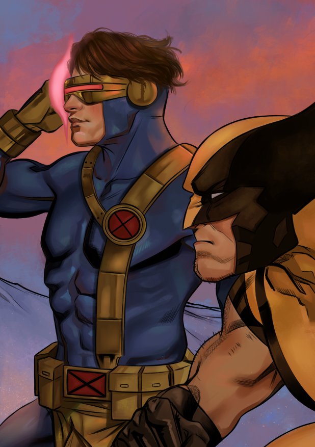 Cyclops was usually pretty good at  keeping his emotions to himself, so his inability to keep the corner of his mouth from curving into a small smile was a clear indicator that, even though they often butted heads, he actually enjoyed working alongside Wolverine.