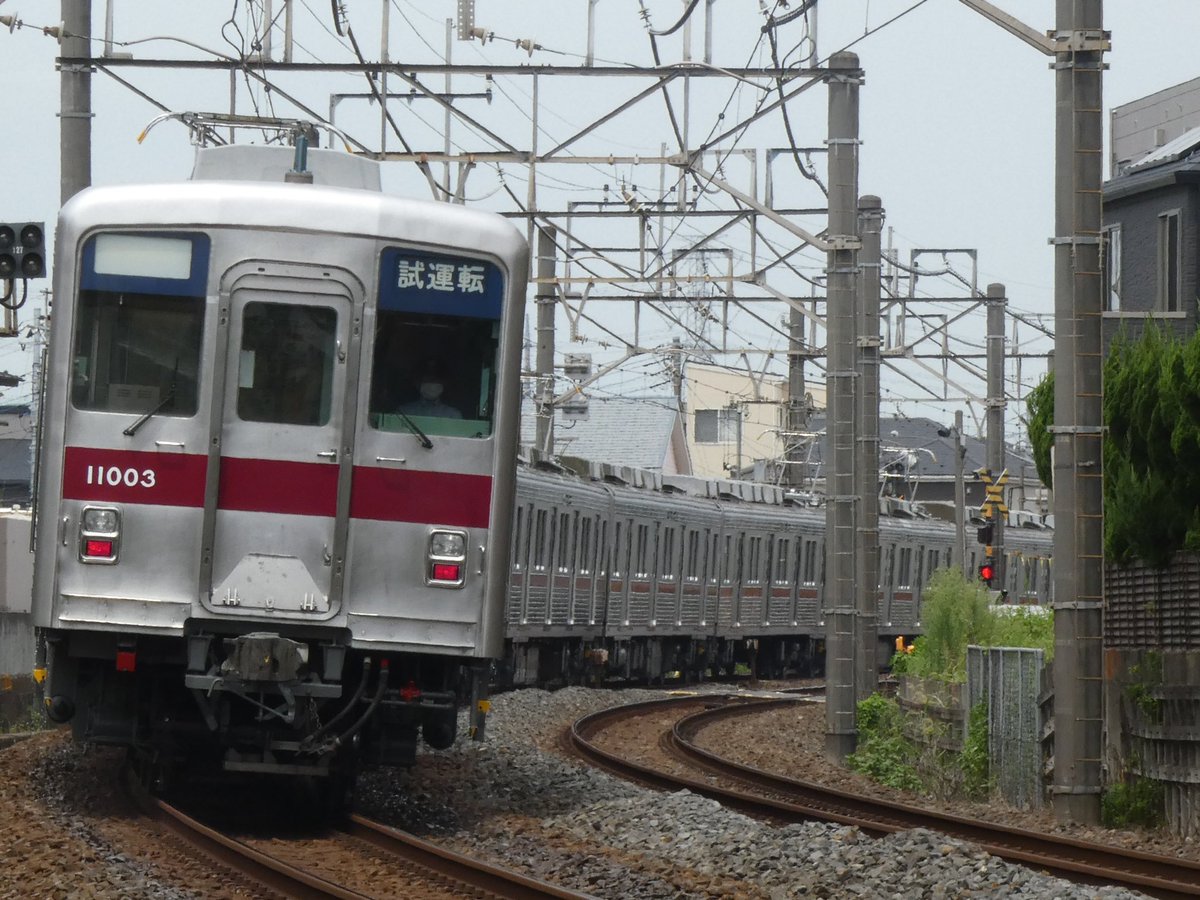 Lx97A6's tweet photo. 今日の11003Fの南栗橋出場試運転がありました。
撮影していた皆さんお疲れ様でした！ https://t.co/uujuBu41uk