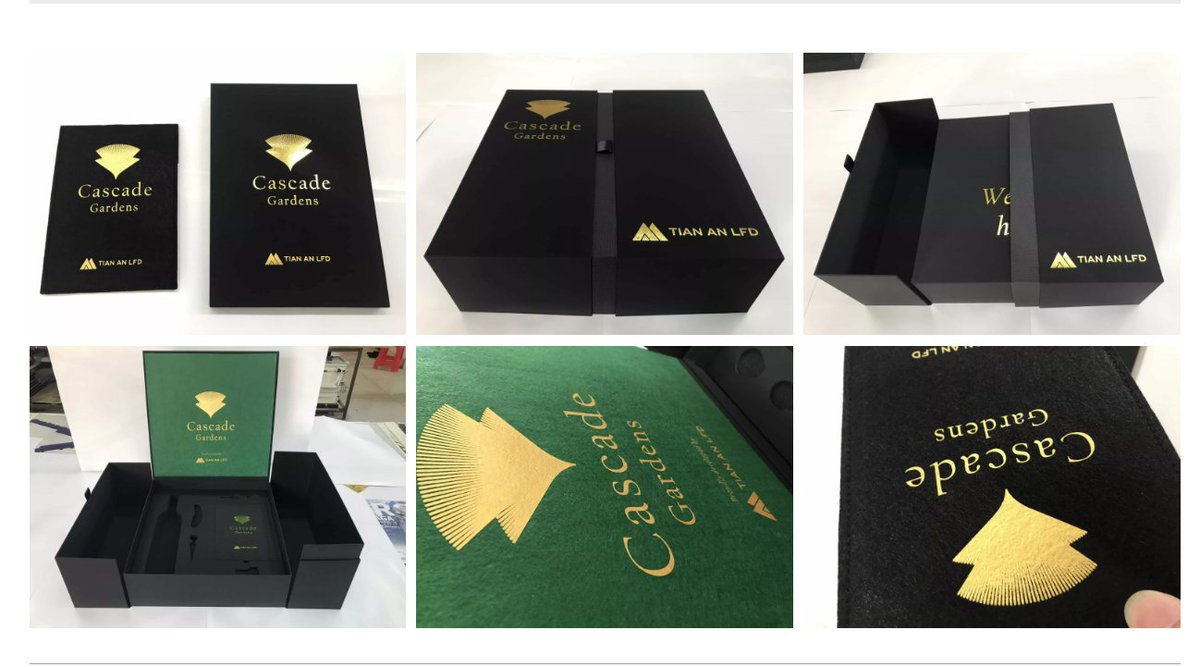 BaifaPackaging's tweet photo. Packaging For Keys And Wine
Customer Requirements:
-Material:
Outer Box : 2mm greyboard + 140gsm uncoated paper + 150gsm black soft touch paper.
Card box: 350gsm uncoated paper-Soft Touch paper.
Middle section – 400gsm texture paper.
Felt Pouch : Black felt material. https://t.co/CDsuQwRm7t