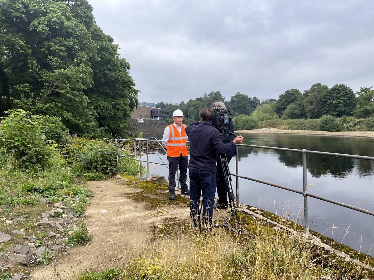 NorthumbrianH2O's tweet photo. 🎥 It was great to have @BBCNEandCumbria with us this morning at our Riding Mill pumping station. 

We’ve been talking about how we’re moving water around the network to keep taps flowing💧

Hear the full story at 6.30pm tonight! https://t.co/cSnbbihHVX