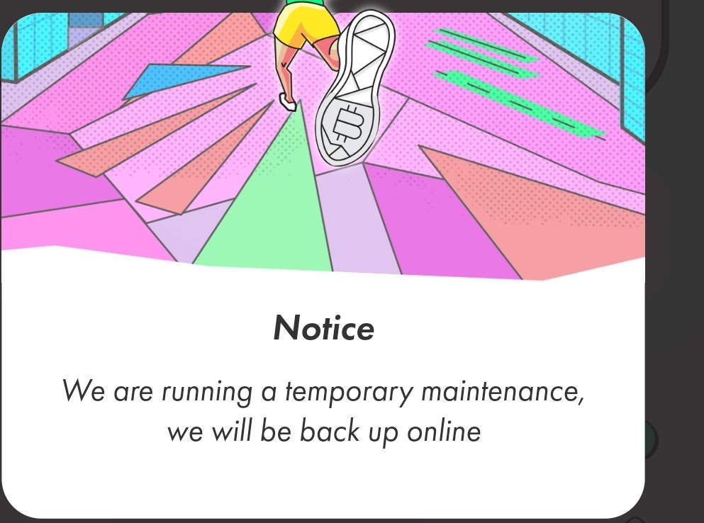 SameerJ79855377's tweet photo. Wtf @Stepnofficial . FFS you took 4 hrs for maintenance and now temporary again. Almost wasting 25%of energy. Nice tricks to make people fool. First 10% less earnings and now this. Great ponzi people and app. Useless idiots. https://t.co/KUlWQQewhi