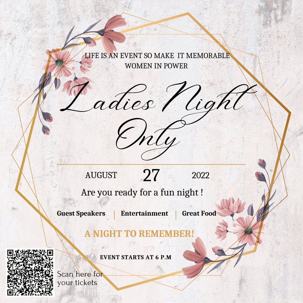 On our special ladies only night we've got guest speakers, great food and entertainments, so all you have to do is to dress to impress yourself and decide who to bring. #birmingham #events #ladiesnight #MentalHealthAwareness #mentalhealth <a href="/suadduale/">Dr Suad Duale</a> <a href="/AsmaEssaSL/">Asma Essa</a>