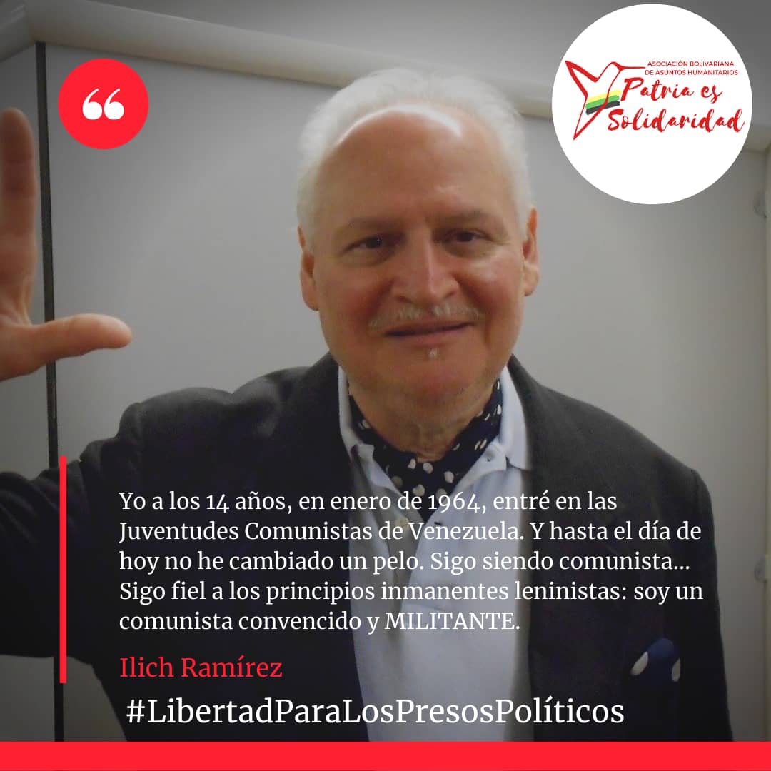Libertad ya!! para Ilich Ramírez
#LibertadParaLosPresosPoliticos 
#LibertadParaIlichRamirez 
#Venezuela #Francia