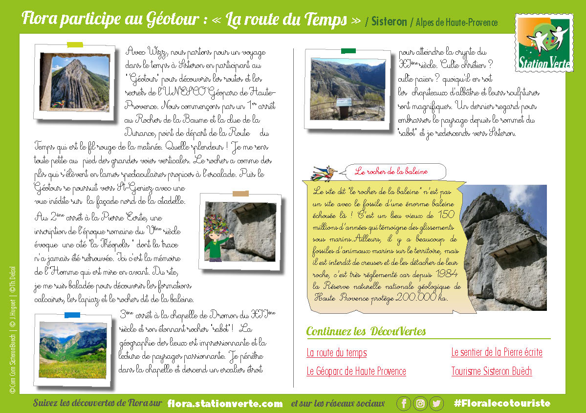 📗 DécouVerte #Floralecotouriste : Flora participe au Géotour « La route du Temps » à #Sisteron (Alpes-de-Haute-Provence)
📭 Téléchargez la carte postale sur bit.ly/3zJaHht
🐦 Retrouvez Wizz sur la photo !
#sisteron_maville <a href="/sisteronbuech/">Sisteron Buëch</a>