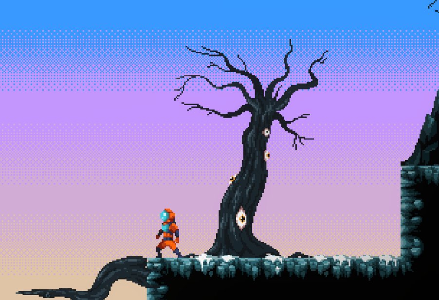 Sleepy_CatGames's tweet photo. Maybe sometimes it's better to use the special suit to face the cosmic horrors🦑

#pixelart #8bit #lovecraft #fantasy #indiegame #game #unity #videogames #gamedesign #unitygames #games #steam #steamgames #madewithunity #gameart #retrogaming #gamedev #metroidvania https://t.co/ThxiSVUhM9