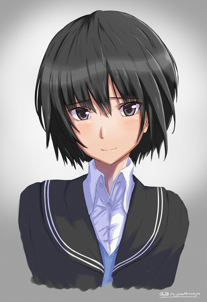 七咲逢 「昨日から描いている七咲絵に2時間ほど加筆してみました。(パーツ全般、ポイントは髪」|にとさんのイラスト
