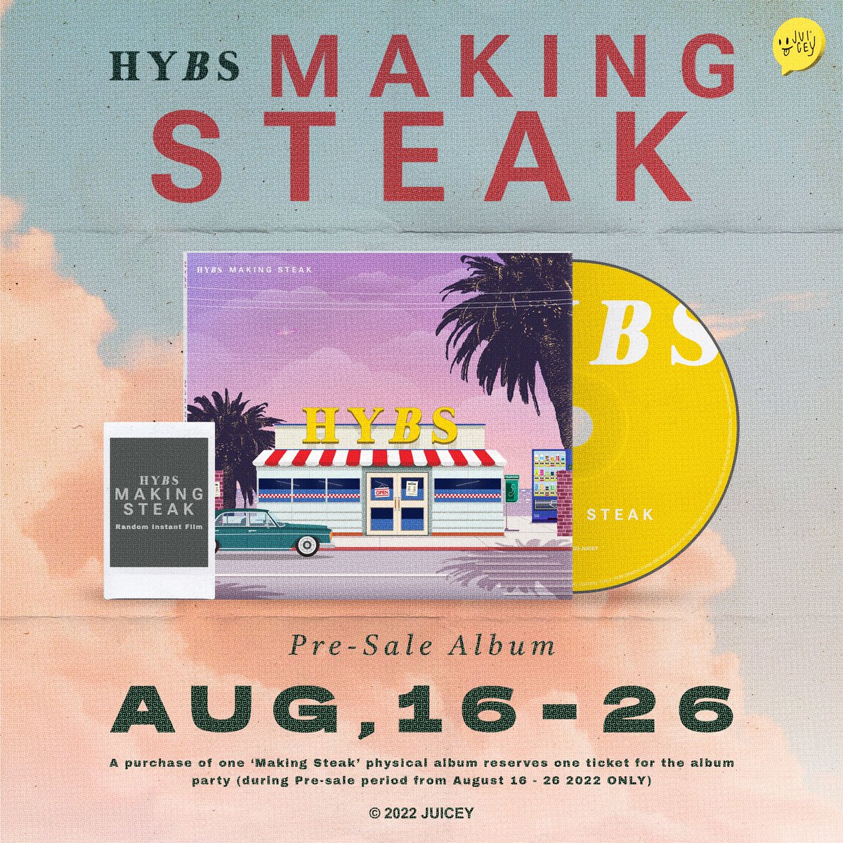 HYBS: Making Steak 🥩 Physical CD Album Pre-sale From August 16